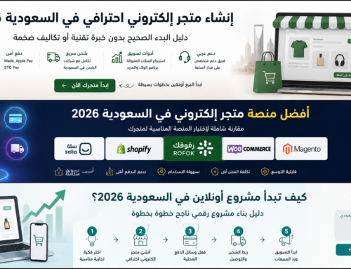 إنشاء متجر إلكتروني احترافي في السعودية 2026: دليل البدء الصحيح